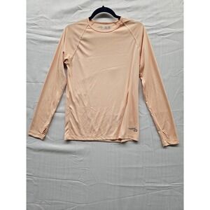 Reel Life Mens Peach Performance Long Sleeve Graphic Sun Mountain Shirt Size M